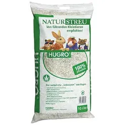 Hugro Hanfeinstreu | 10 Liter Kleintierstreu aus 100% Hanf