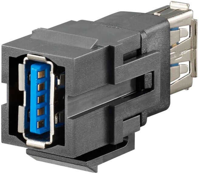Rutenbeck Adaptateur de communication Keystone KMK-USB 3.0 noir (17010660)