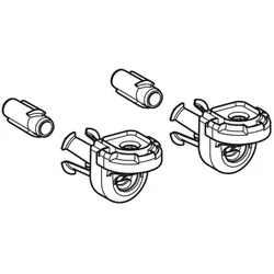 Geberit ONE Set Wandbefestigung 243978001 verdeckt, Bajonettantrieb