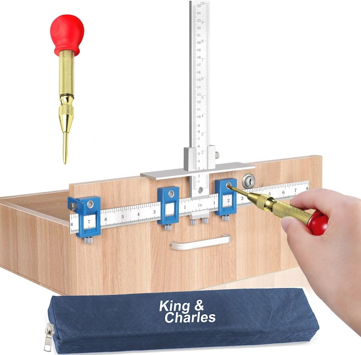 Hardware Jig voor Kastdeuren en Handvatten - Template Tool voor eenvoudige installatie