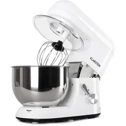 Bella Küchenmaschine 1800 W / 2,7 PS 5 Ltr Edelstahl BPA-frei Weiß