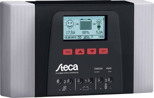 Steca Tarom 4545-12/24 Laderegler PWM 12 V, 24V 45A