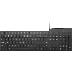 Lenovo WIRED SMARTC.KEYB. 5000 (DE, Kabelgebunden), Tastatur, Schwarz
