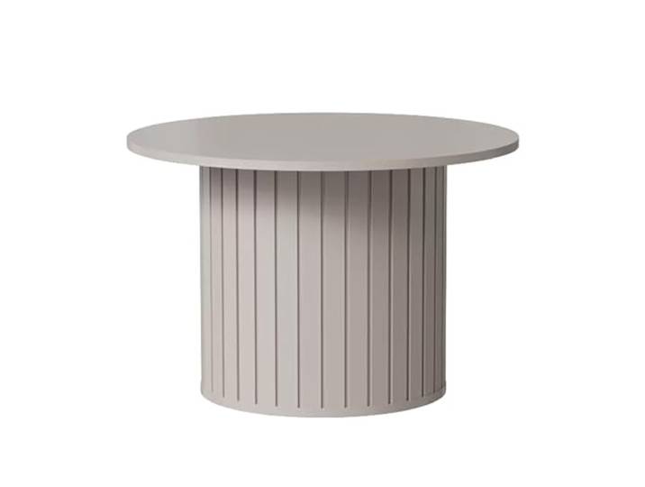 IDOHOME Runder Couchtisch SENTO 70 x 46,7 cm Kaschmir 70 x 46.7 cm, Laminierte Platte, Platz sparen, Runde Tischplatte, Vor dem Sofa, Stabiler Stand