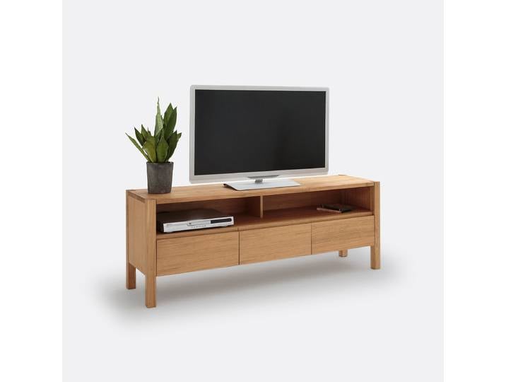 LA REDOUTE Banc TV chêne et plaqué chêne 160 cm, ADÉLITA Beige Chêne