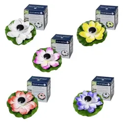Fiap, Gartenbeleuchtung, 3206-6 SOLAR ACTIVE WaterLily 5er SET Solar-Dekoleuchte 5er Set LED LED f (IPX4)