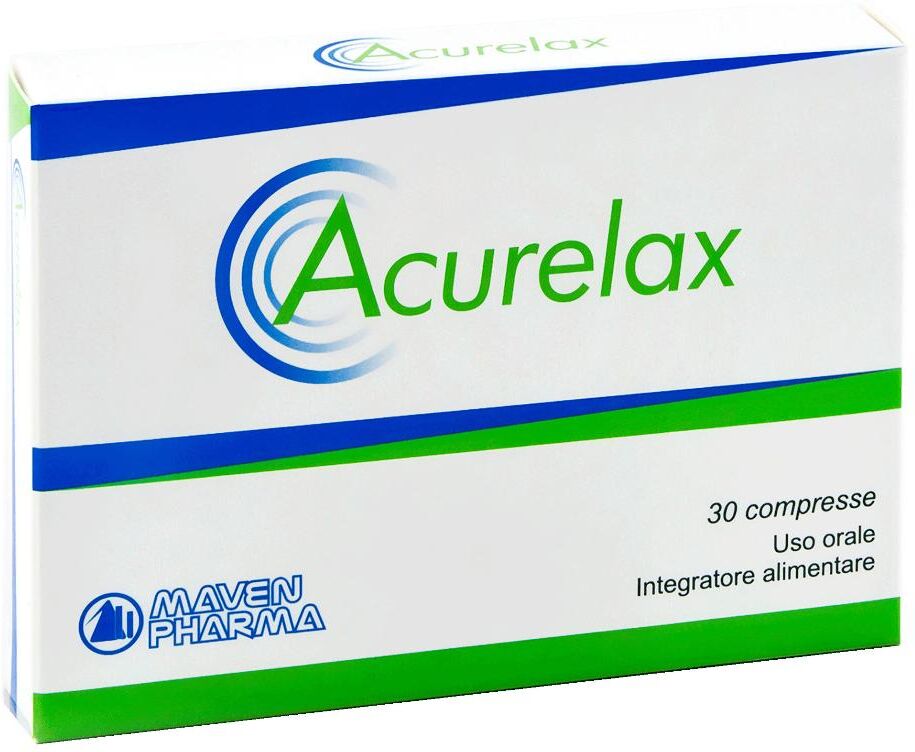 MAVEN PHARMA Srl ACURELAX 30 Capsule - Integratore per il Rilassamento e il Benessere - Confezione da 30 Capsule