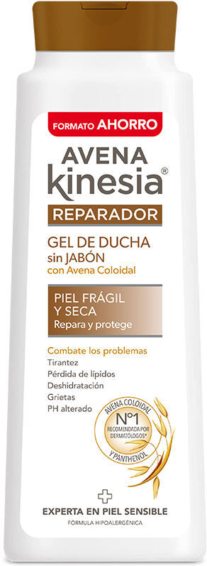 Avena Kinesia Reparador gel ducha sin jabón 750 ml
