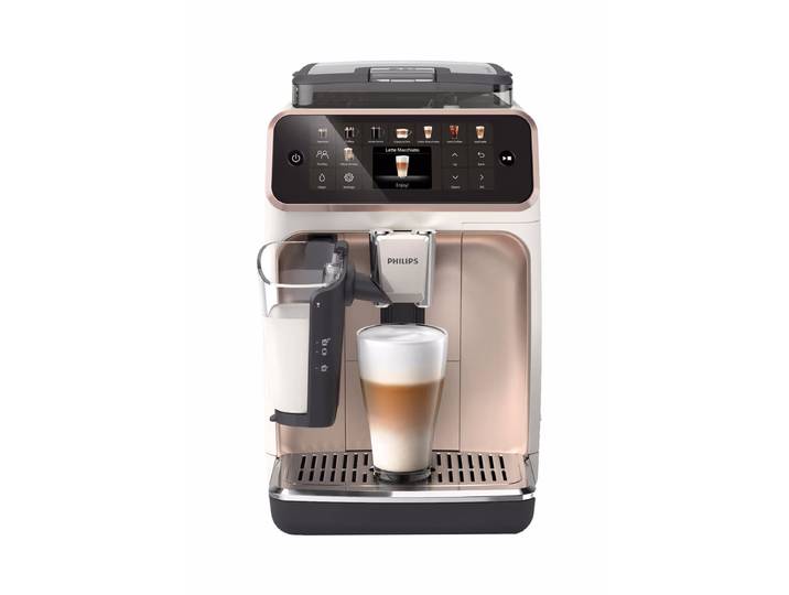 Philips EP5543/80 5500 Serie, LatteGo, Weiß/rosegold Kaffevollautomat – Kaffeevollautomat – weiss / roségold