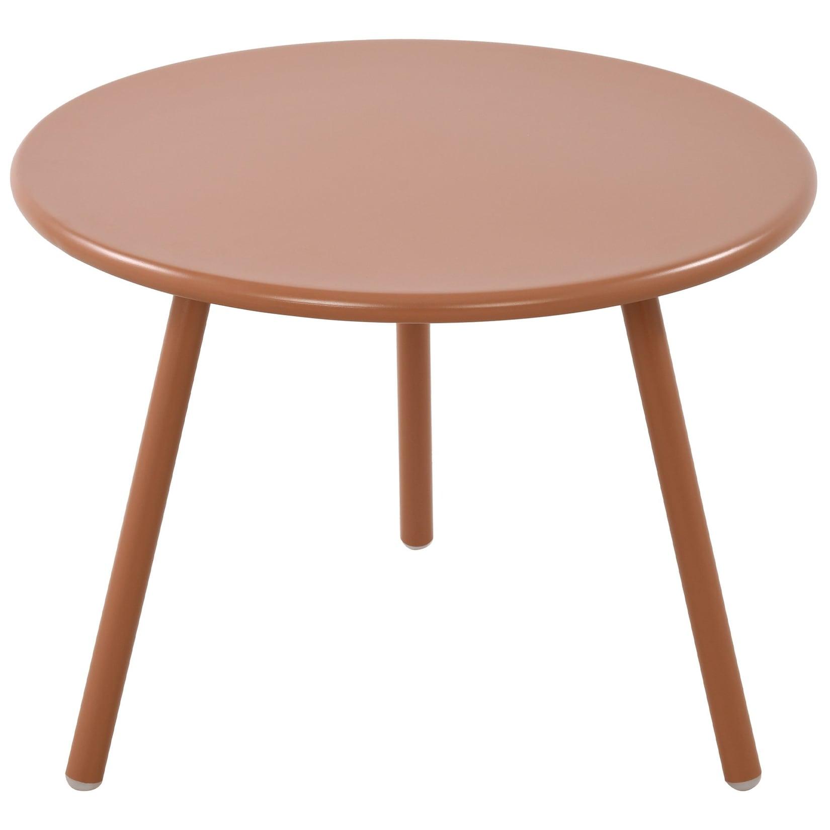 CLP Couchtisch Minot I Runder Loungetisch für draußen und drinnen I Gartentisch wetterfest und UV-beständig I Outdoor Beistelltisch