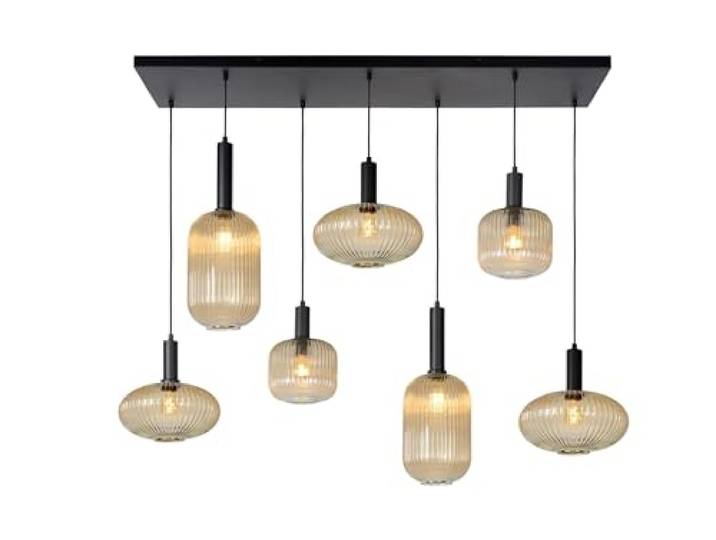 LUCIDE MALOTO - Suspension - 7xE27 - Ambre