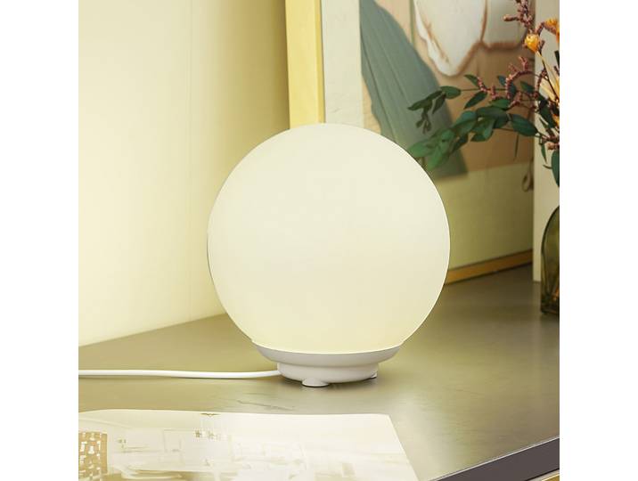 Cosmia LED Smart Lampe de Table Dim. Blanc - Lindby - Salon / séjour - Moderne - Verre - Boule
