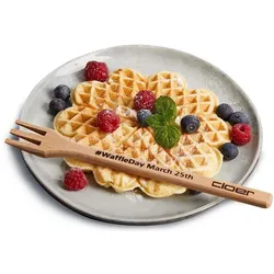 Cloer Waffelautomat, Waffeleisen, Schwarz, Silber