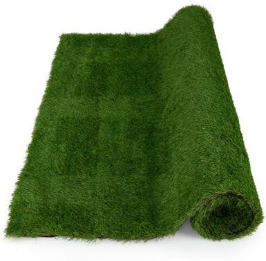 Costway Indoor Outdoor Synthetic Turf Mat with Drainage Holes-XL