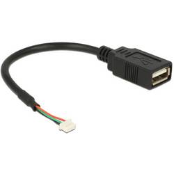 Delock USB-Kabel USB 2.0 USB-Pfostenbuchse, USB-A Buchse 0.15 m Schwarz 84834