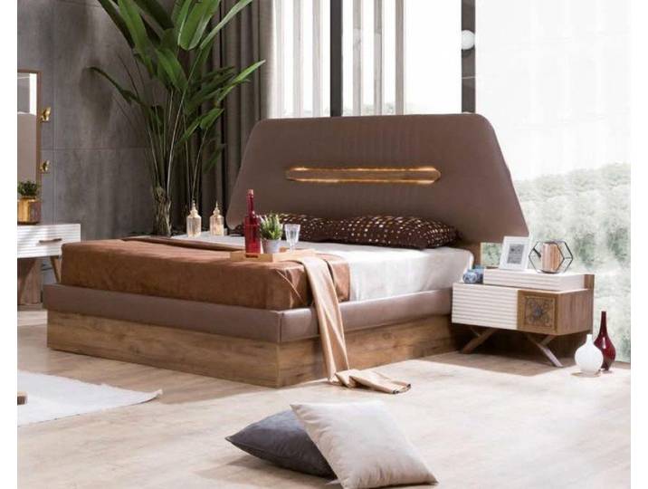 Xlmoebel Polsterbett Modernes Holz-Bett im Luxus Design für Schlafzimmer Möbel, Made in Europa