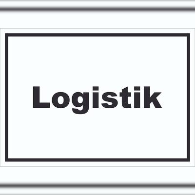 HB-Druck Logistik Schild mit Text Transport Versand waagerecht A4 (210x297mm)