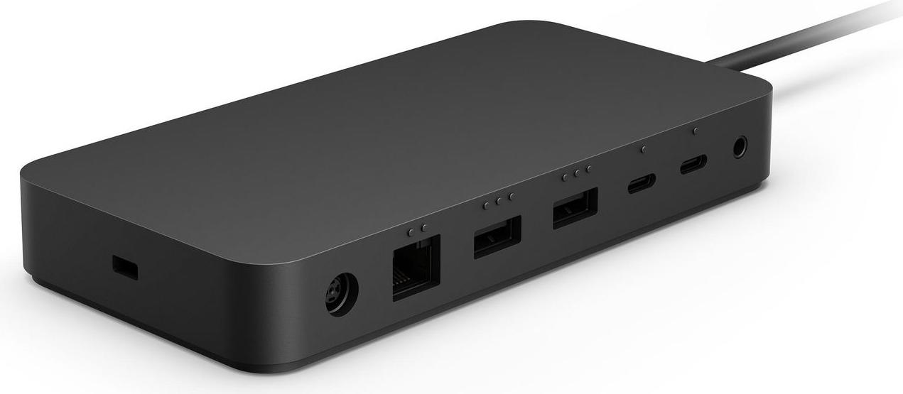 Microsoft Surface Thunderbolt 4 Dock, Kabelgebunden, Thunderbolt 4, 2500 Mbit/s, Schwarz, Kensington, Microsoft