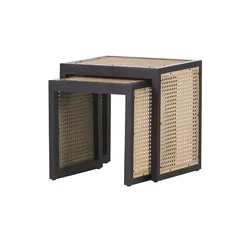 Beistelltisch 2er Set  Pine ¦ beige