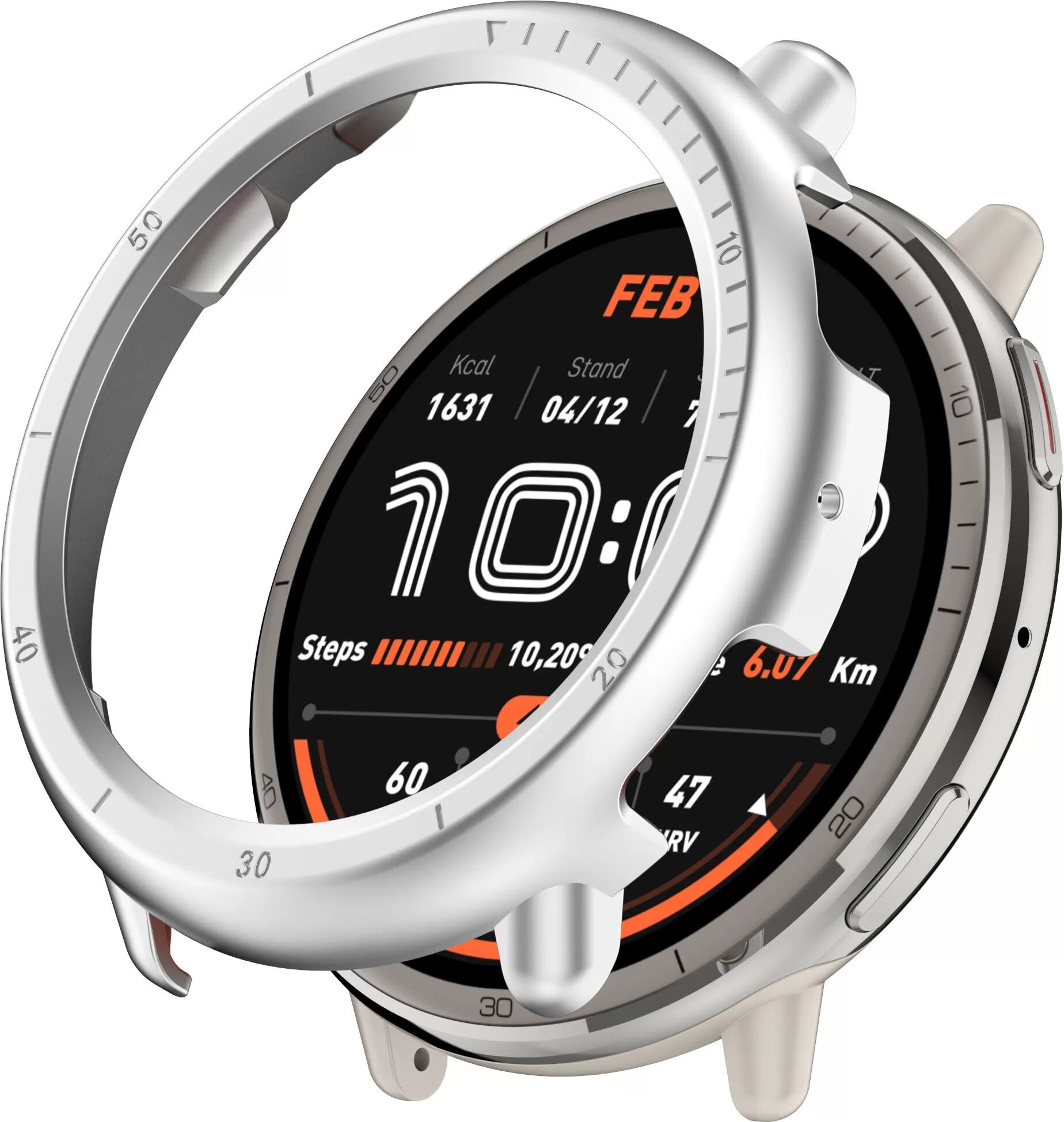 INF Coque de protection creuse pour Amazfit Active2 Argent
