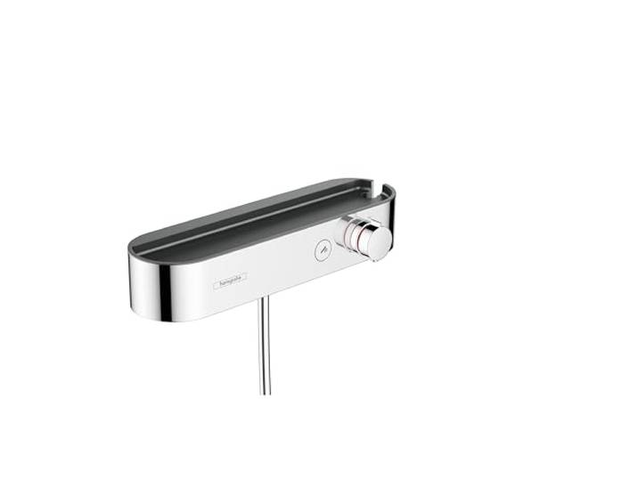 hansgrohe Douchethermostaat ShowerTablet Select, thermostaatkraan opbouw, Cool Contact douchekraan voor 1 functie, chroom