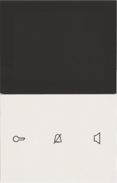ELCOM REA661Y Innenstation Video Komfort AP 2Draht polarweiß glänzend TOUCH (REA661Y)