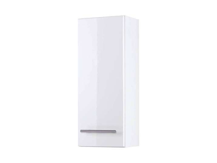 Meuble suspendu 25cm Blanc/Blanc brillant