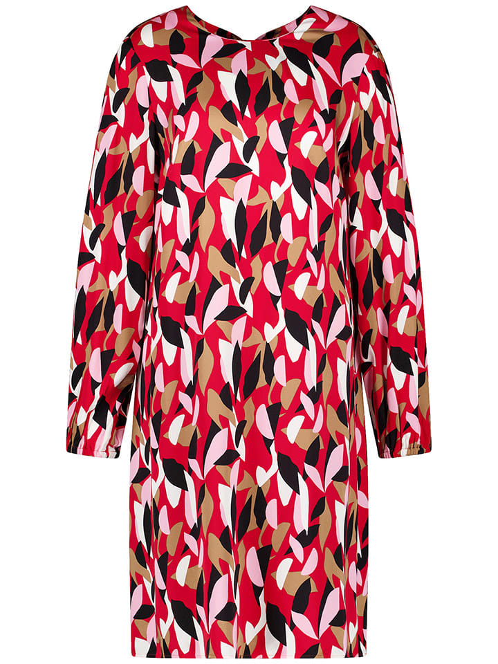 TAIFUN Kleid in Rot/ Schwarz/ Weiß - 42