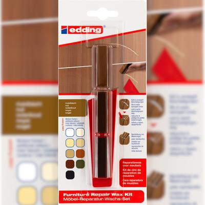 edding 8901 Möbel Reparatur Wachs Set nussbaum (3er Blister)