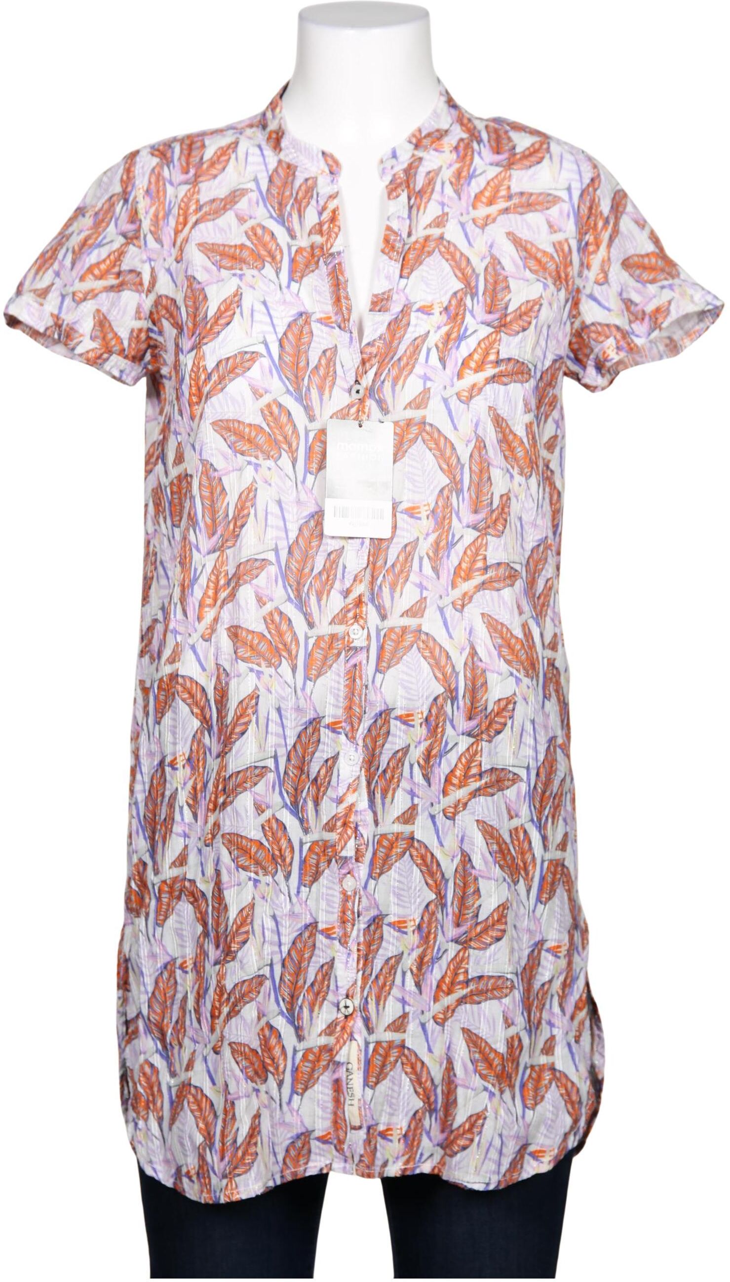 Ganesh Damen Bluse, Mehrfarbig, Gr. L, Baumwolle - Second Hand