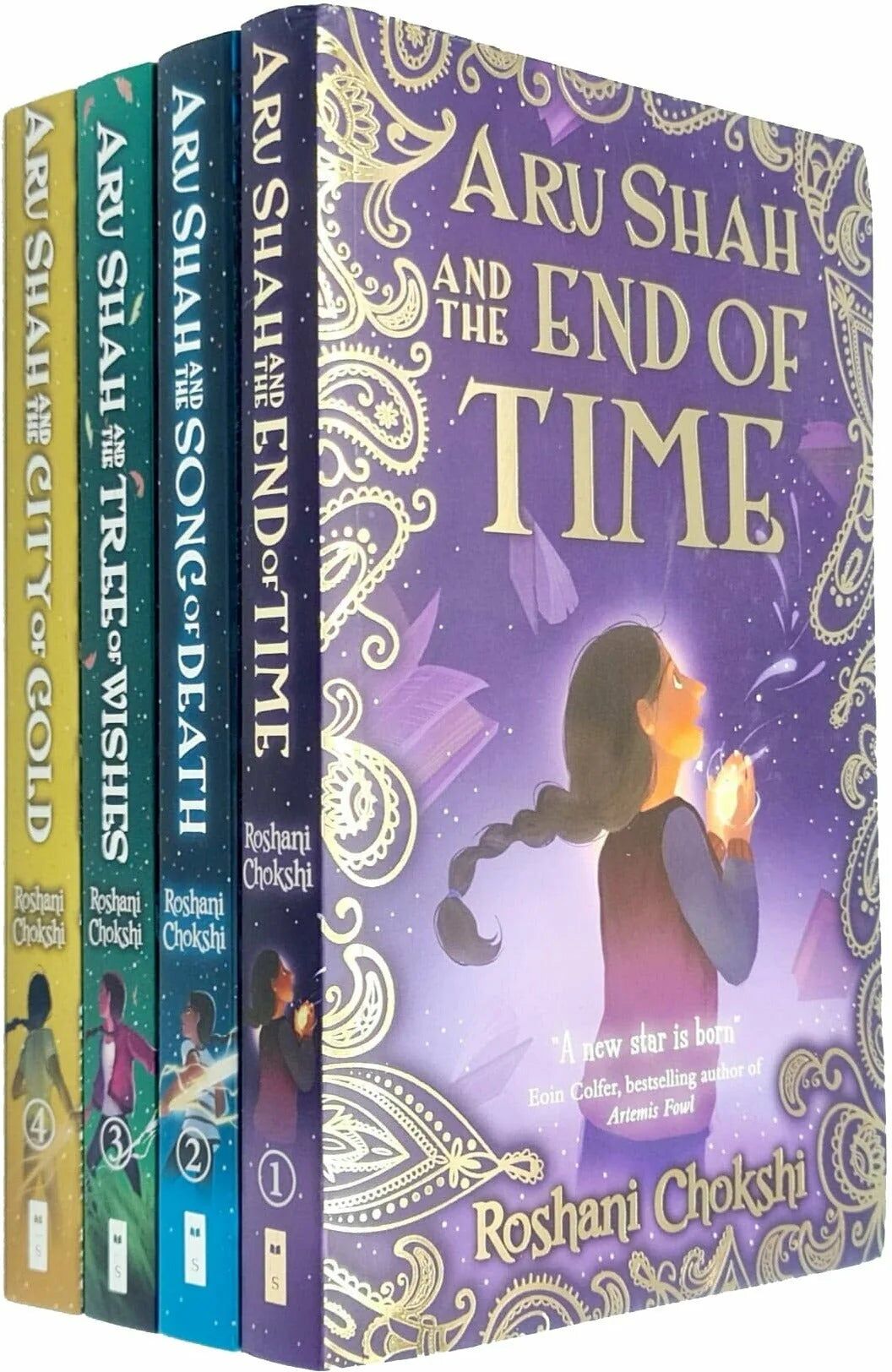 Rick Riordan Presents Aru Shah Series by Roshani Chokshi - 4 Books Collection Set - Paperback - Ages 8-12 - Hindu Mythology Fantasy Adventure Gift Set