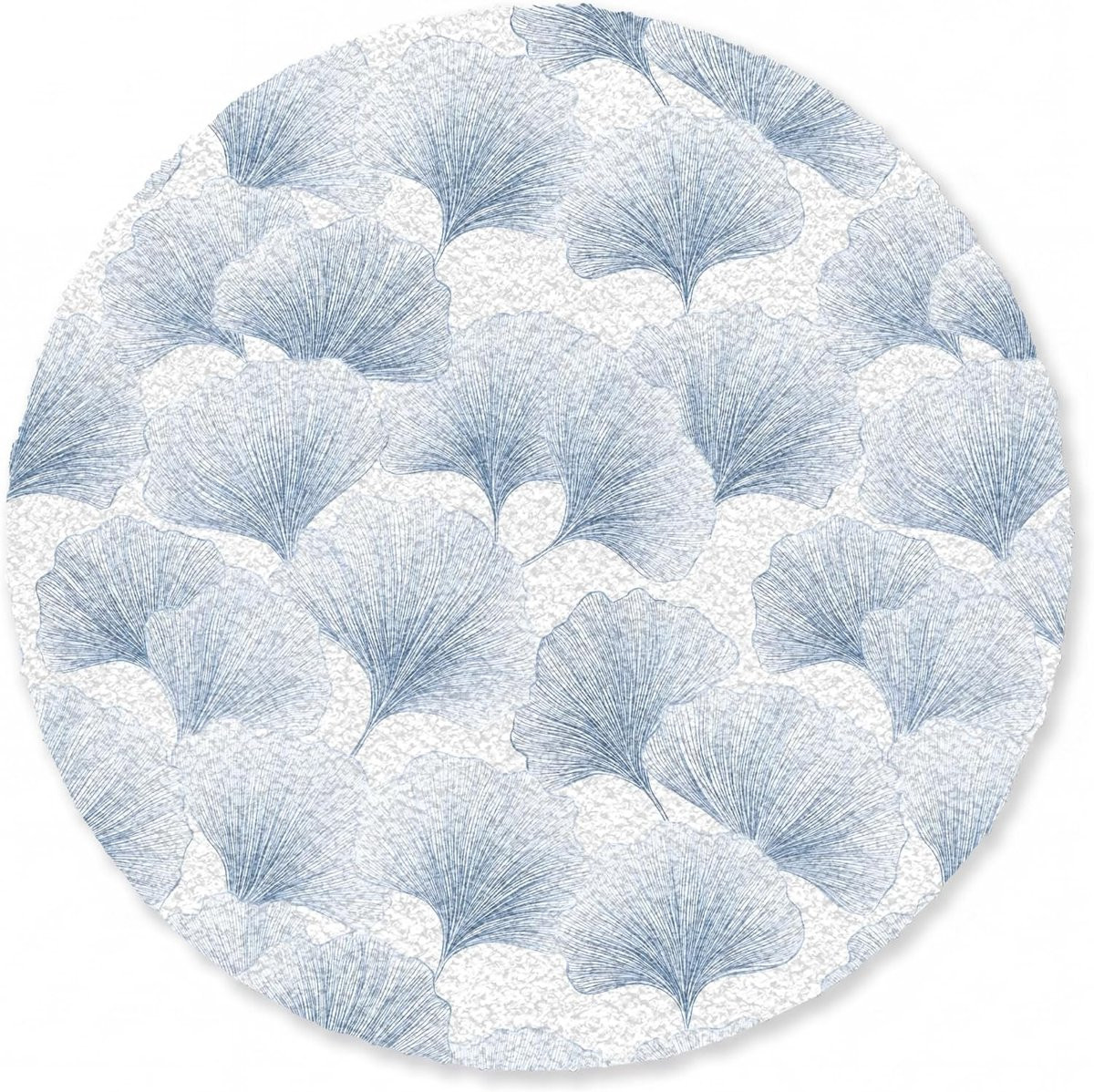 Ronde Deurmat Blauw - Antislip Entremat - 90 cm Rond