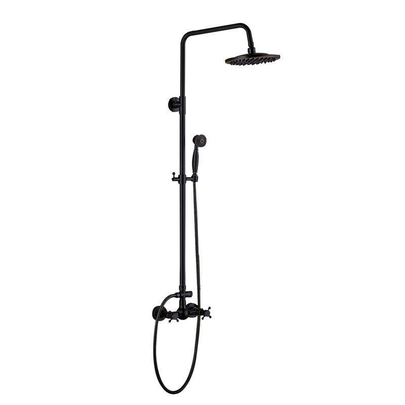 LAUFERI ARIADNE schwarzer Wand-Brausemischer