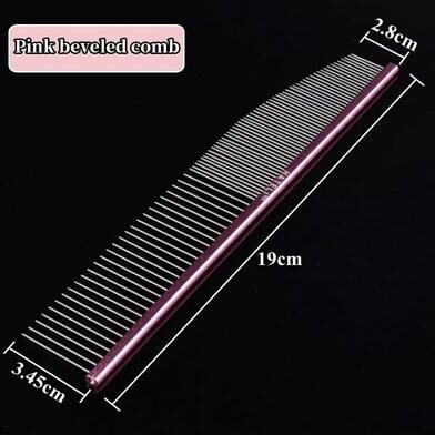 Uplift Essentials Professional Stainless Steel Pet Grooming Comb beveled Comb