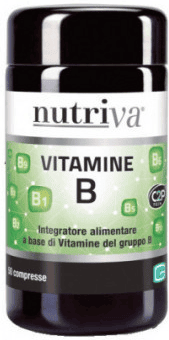 Nutriva Vitamine B Integratore Alimentare per Energia e Metabolismo 50 Compresse