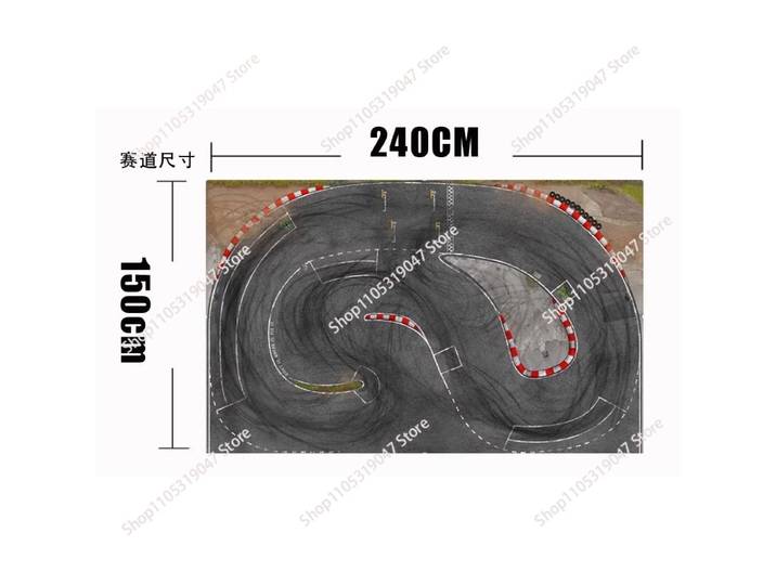 Piste de drift à l'échelle 1/28 - Circuit professionnel pour voitures miniatures RW00 DRZ GLD BMX