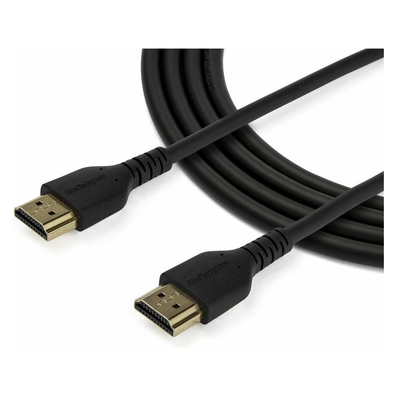StarTech com 1,5m Premium Zertifiziertes HDMI Kabel mit Ethernet, High Speed UHD 4K 60Hz HDR10/ARC H (1.50 m) (RHDMM150CMP)