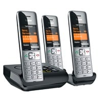 COMFORT 500A Trio, analoges Telefon silber/schwarz, 3 Mobilteile
