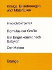 Friedrich Dürrenmatt - Romulus der Große / Ein Engel kommt nach Babylon / Der Meteor. - Preis vom 15.10.2026 23:06:25 h