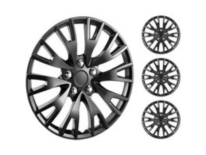 VEVOR Jeu de 4 Enjoliveurs de Jante de Roue 40,6 cm Diamètre, Couvre-jante en ABS et PC, Résistant aux Rayures, avec Trou de Buse à Pression et Valve, Moins de Résistance au Vent, Protection des Roues