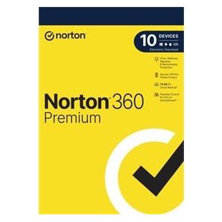 NortonLifeLock 360 PREMIUM 75GB +VPN 1 uživatel pro 10 zařízení na 2 roky (Norton)