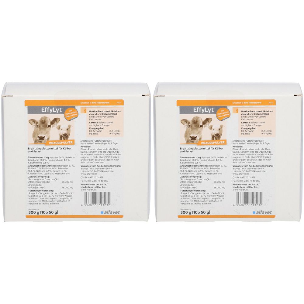 Effylyt Brauseplv 50G VET Doppelpack 2x10 St Pulver
