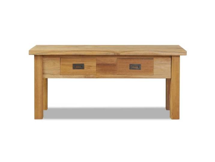 Banquette bout de lit - Utilisations multiples - Banc d'entrée teck massif 90x30x40 cm@EU49416786