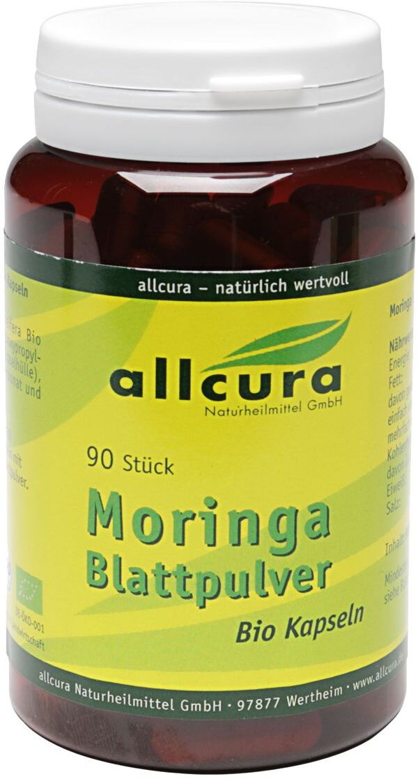 allcura Moringa Blattpulver Bio Kapseln 90 St