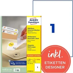 Avery Zweckform 30er-Pack Universal Klebeetiketten »L4735REV-25«