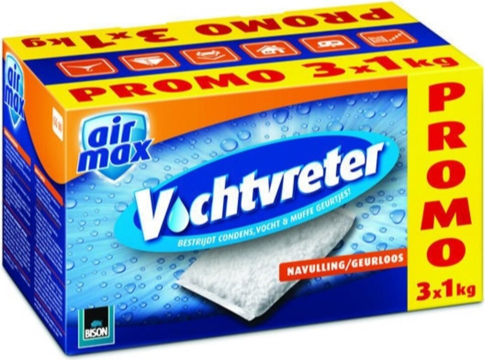 Bison Absorbér Vochtvreter Granulaten Meerkleurig 3 x 1 kg