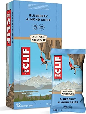 Clif Bar, Blueberry Almond Crisp, Riegel 12x68g 12x68 g