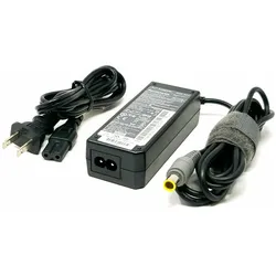 Lenovo 65W AC Adapter - Netzteil - 65 Watt - FRU (65 W), Notebook Netzteil, Schwarz