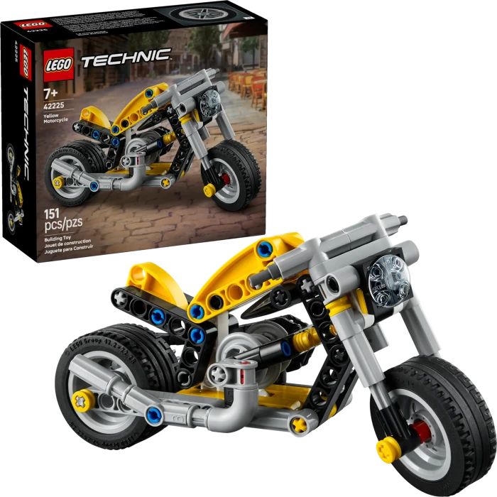 LEGO Technic 42225 Gelbes Motorrad