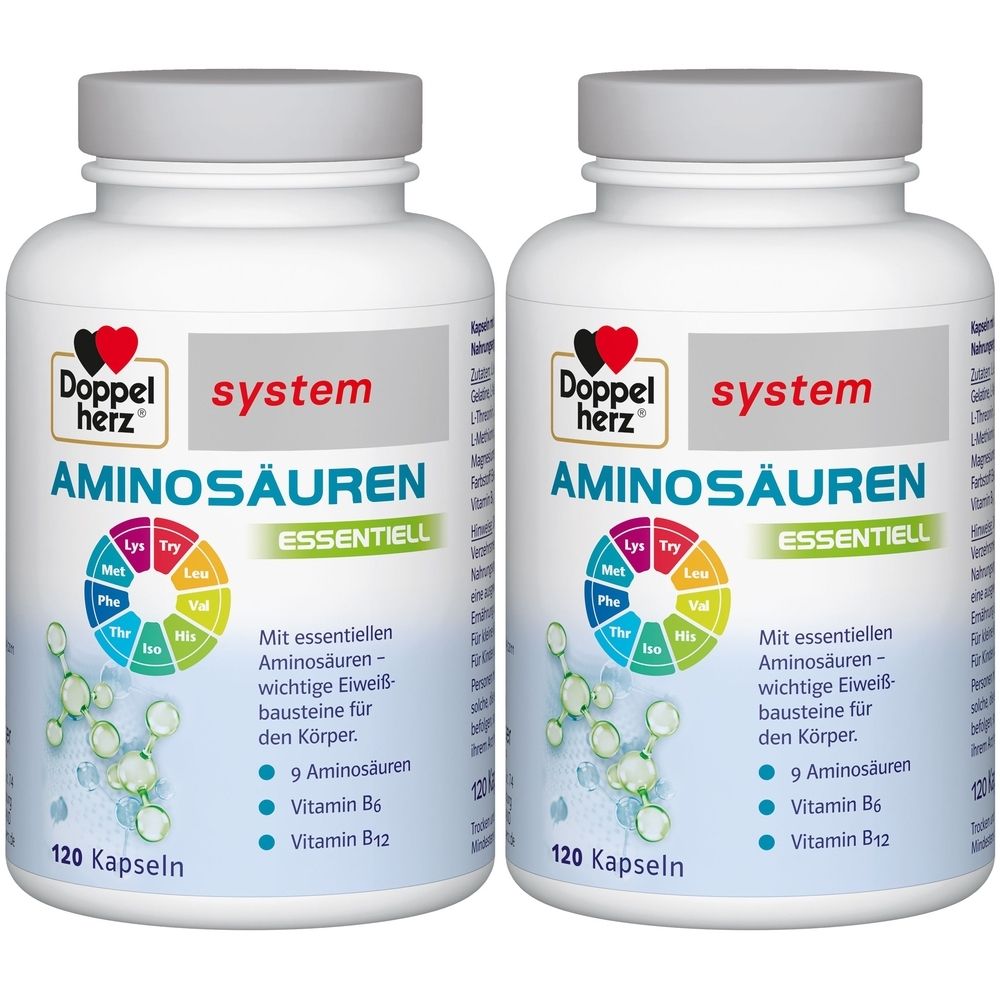 2x Doppelherz Aminosäuren essentiell system Kapseln 2x120 St